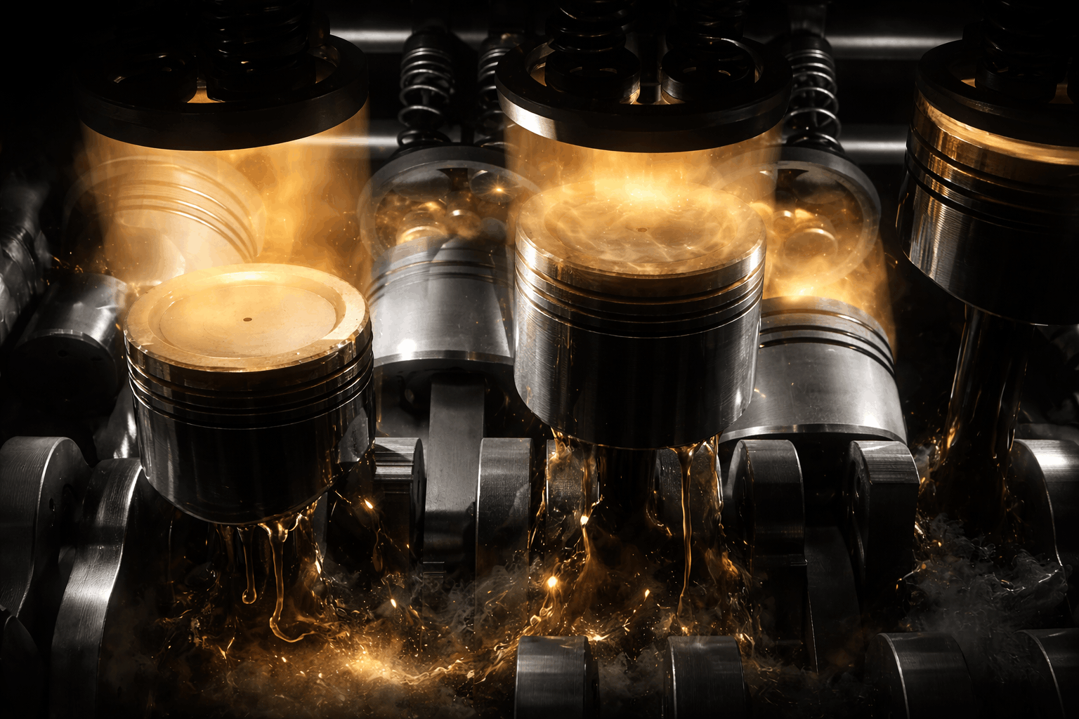 Písty motoru, spotřeba oleje